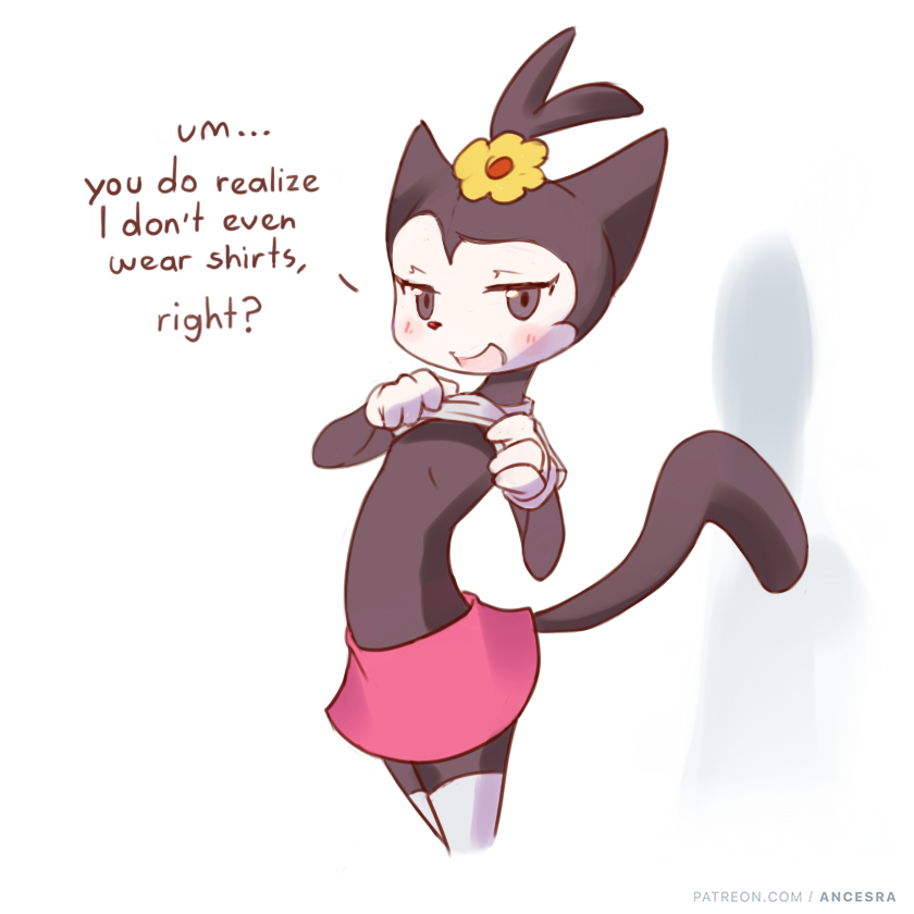 1girl, ancesra, animal_ears, animal_nose, animaniacs, artist_name, black_eyes, black_fur