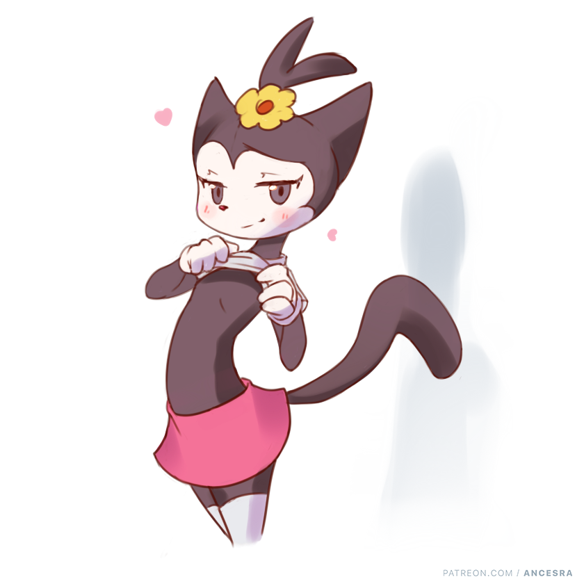 1girl, ancesra, animal_ears, animal_nose, animaniacs, artist_name, black_eyes, black_fur