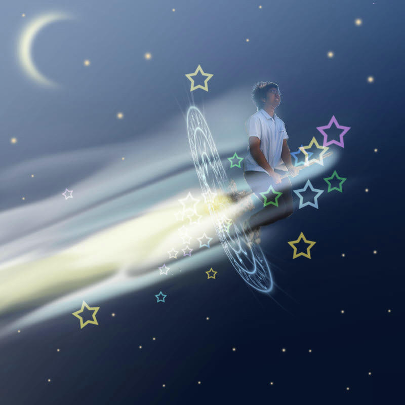 blazing_star, goding, kirisame_marisa, kirisame_marisa_(cosplay), school_uniform, touhou