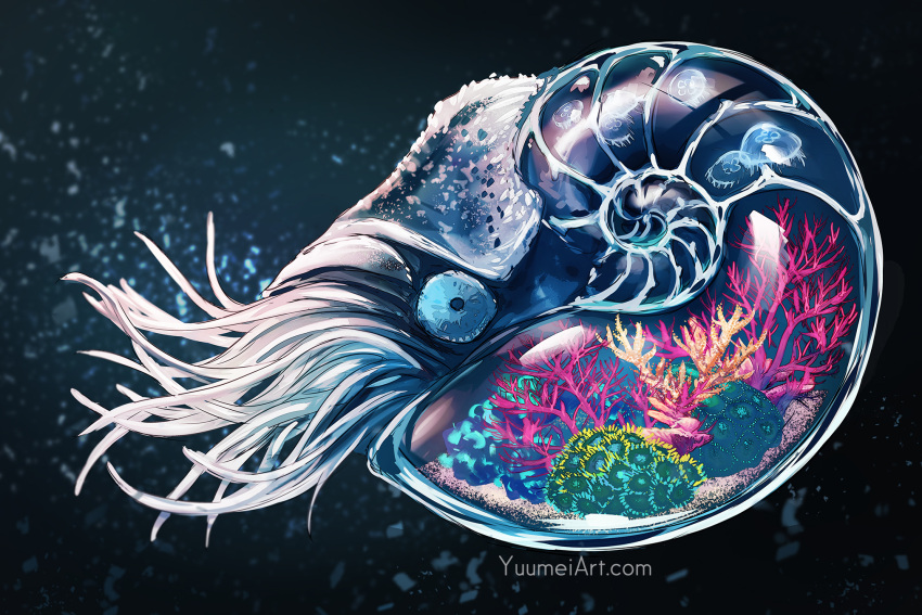 animal, animal_request, colorful, commentary, coral, english_commentary, full_body, highres