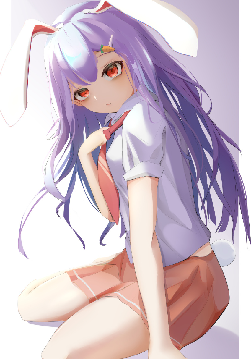1girl, :/, absurdres, animal_ears, arm_support, bangs, berserker_r, breasts