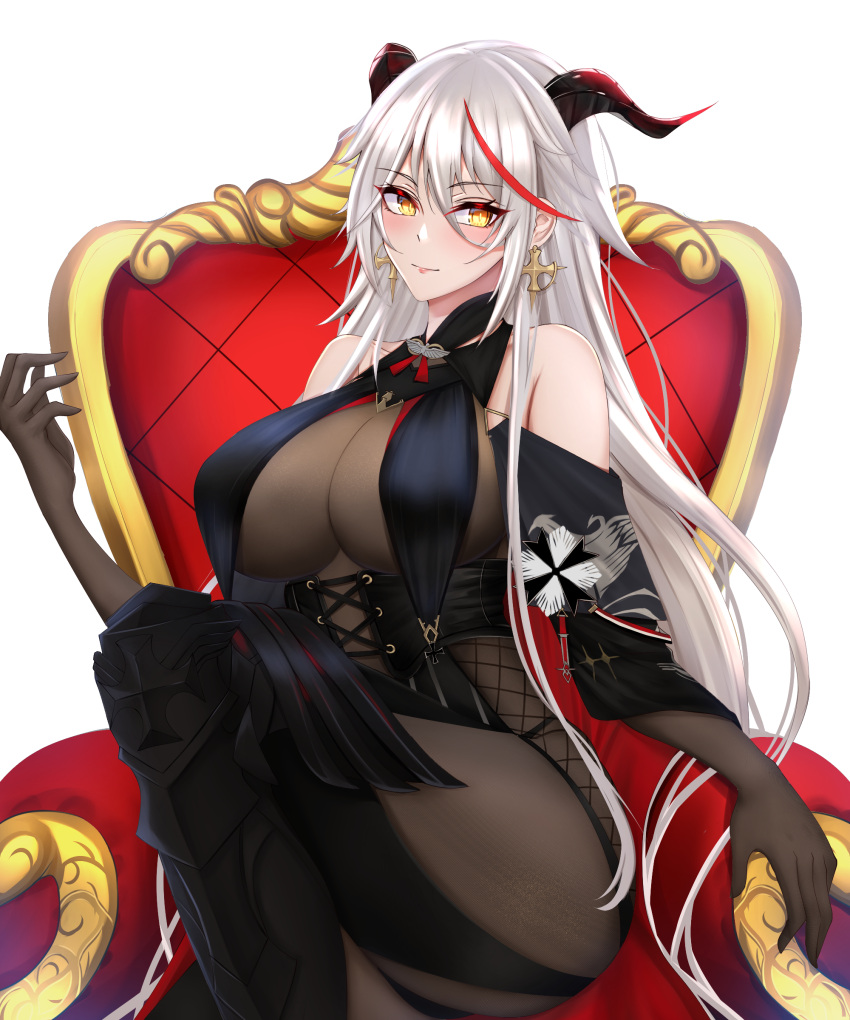 1girl, absurdres, aegir_(azur_lane), ass, asymmetrical_footwear, azur_lane, bare_shoulders, black_cape