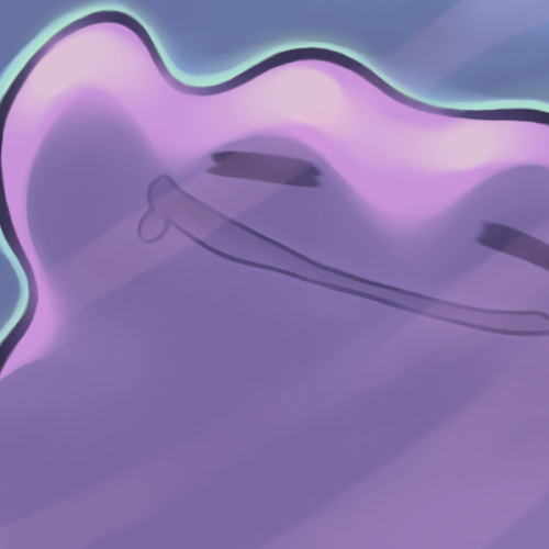 ditto, drool, nintendo, pink, pokemon, sekori