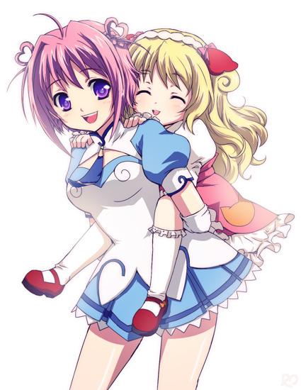 ahoge, aill, ascoeur, blonde_hair, child, closed_eyes, di-air, heart