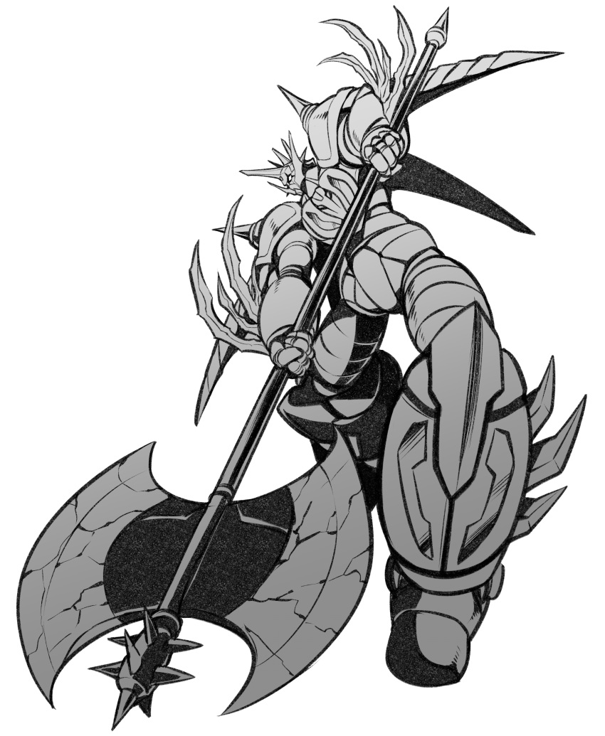 absurdres, axe, battle_axe, getter_robo, getter_robo_daikessen!, highres, holding, holding_axe
