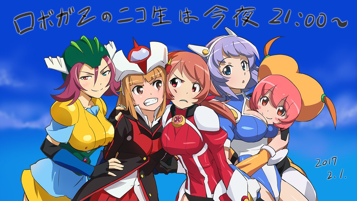 5girls, breasts, closed_mouth, gai-chan, gecchan, gre-chan, grenda-san, haruyama_kazunori