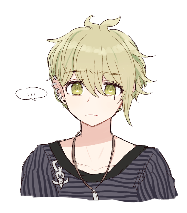 ..., 1boy, amami_rantarou, antenna_hair, bangs, blonde_hair, collarbone, cropped_shoulders