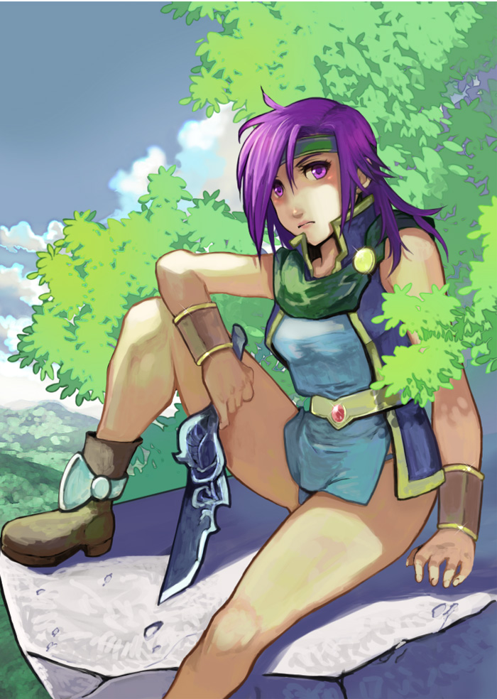 boots, dagger, faris_scherwiz, female, final_fantasy, final_fantasy_v, headband, long_hair