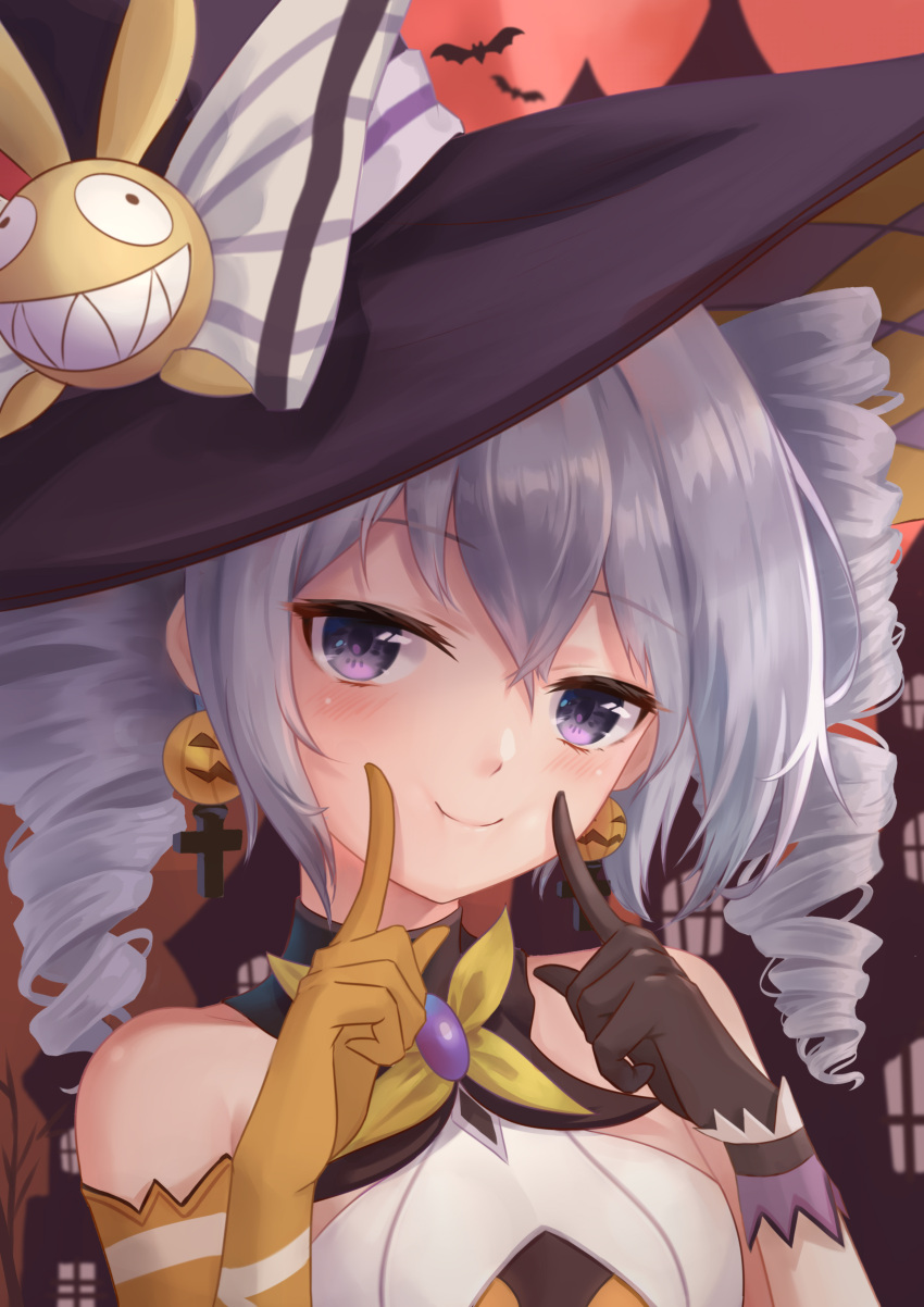 1girl, absurdres, asymmetrical_gloves, bangs, bat, black_gloves, bronya_zaychik, bronya_zaychik_(snowy_sniper)