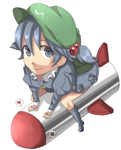 cats_brain, from_above, kawashiro_nitori, mimi-chan, rocket, touhou
