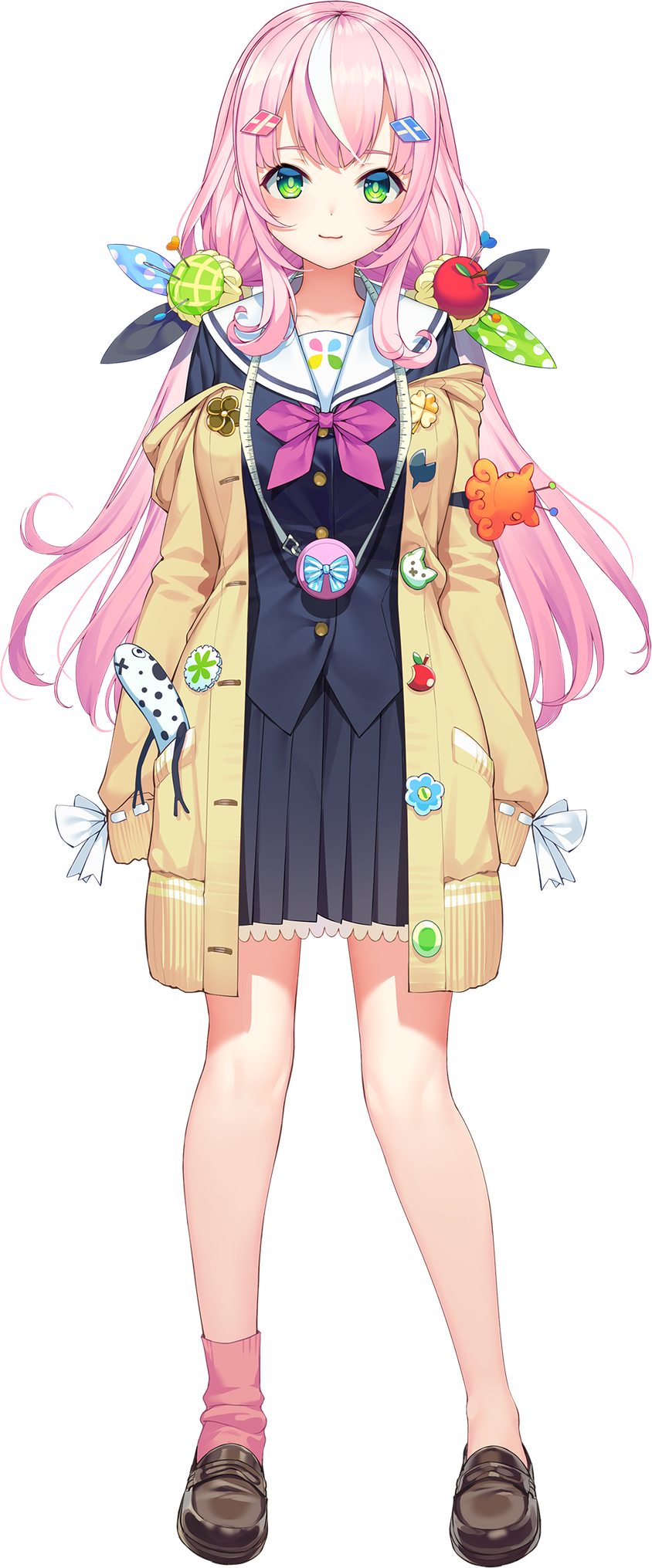 1girl, bangs, blue_skirt, blush, brown_footwear, eyebrows_visible_through_hair, from_behind, green_eyes
