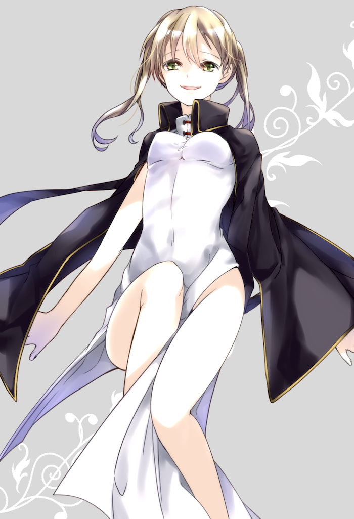 1girl, blonde_hair, breasts, china_dress, chinese_clothes, cosplay, devil_survivor_2, dress