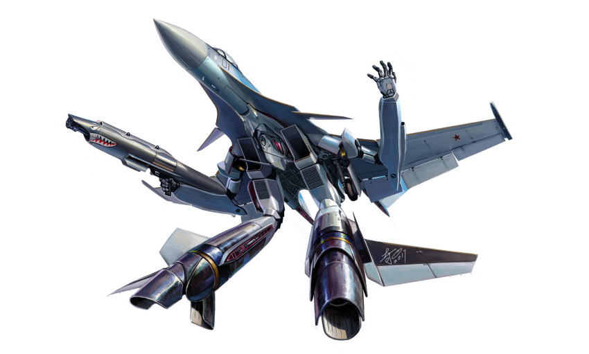 2017, anti-u.n., canards, dated, energy_cannon, gerwalk, gunpod, highres