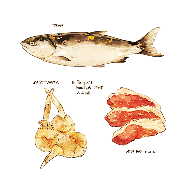 bird, commentary, cyannism, duck, english_commentary, english_text, fish, food