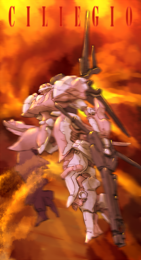 armored_core, armored_core_4, cilegio, fanart, kasumi_sumika, mecha, rail_gun