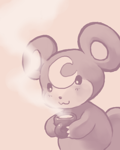 nintendo, pink, pokemon, purple_kecleon, tea, teddiursa
