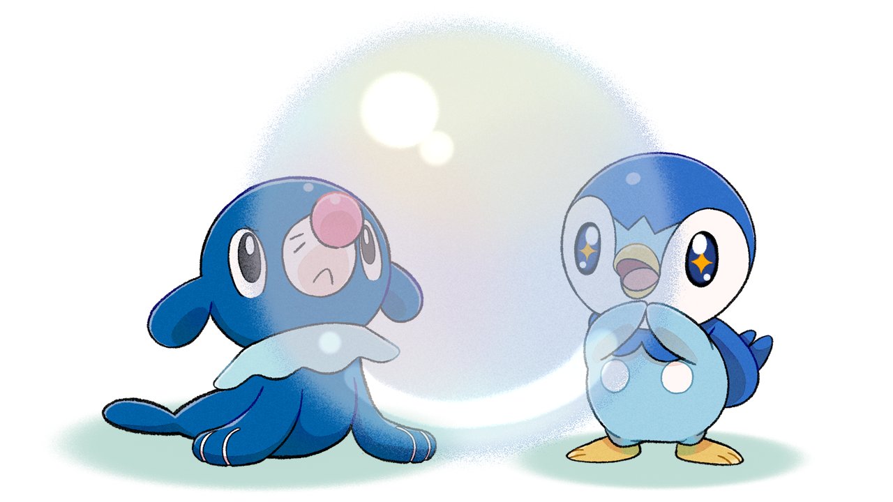 +_+, :<, black_eyes, bubble, closed_mouth, commentary_request, gen_4_pokemon, gen_7_pokemon