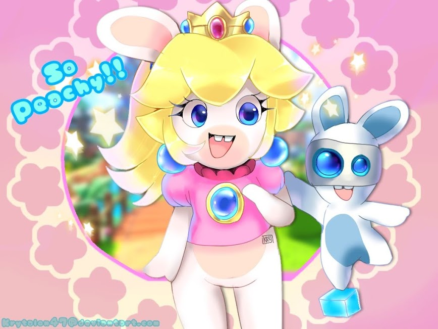 1girl, 1other, animal, artist_name, blonde_hair, blue_eyes, buck_teeth, crown