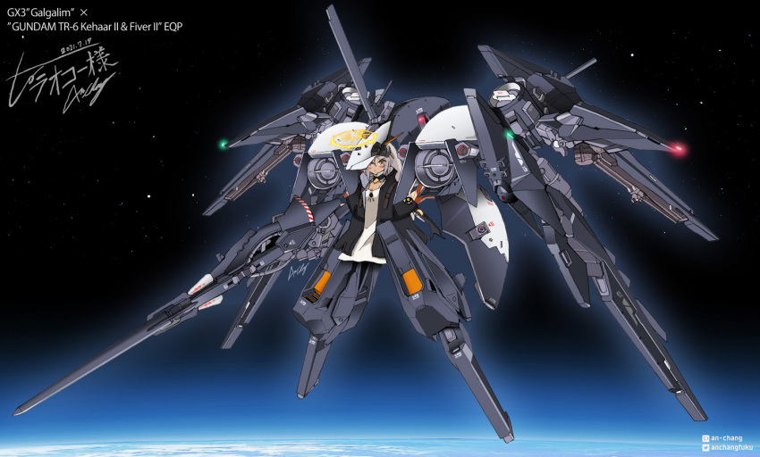 1girl, advance_of_zeta, an-chang, armor, character_name, commentary_request, dark_skin, earth_(planet)