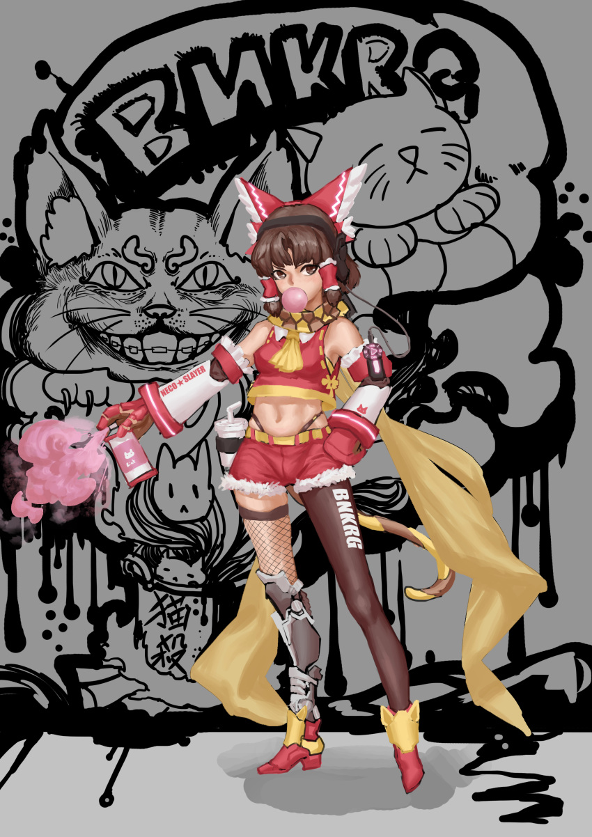 1girl, absurdres, alice_in_wonderland, alternate_costume, asymmetrical_legwear, bangs, benikurage_(cookie), black_legwear