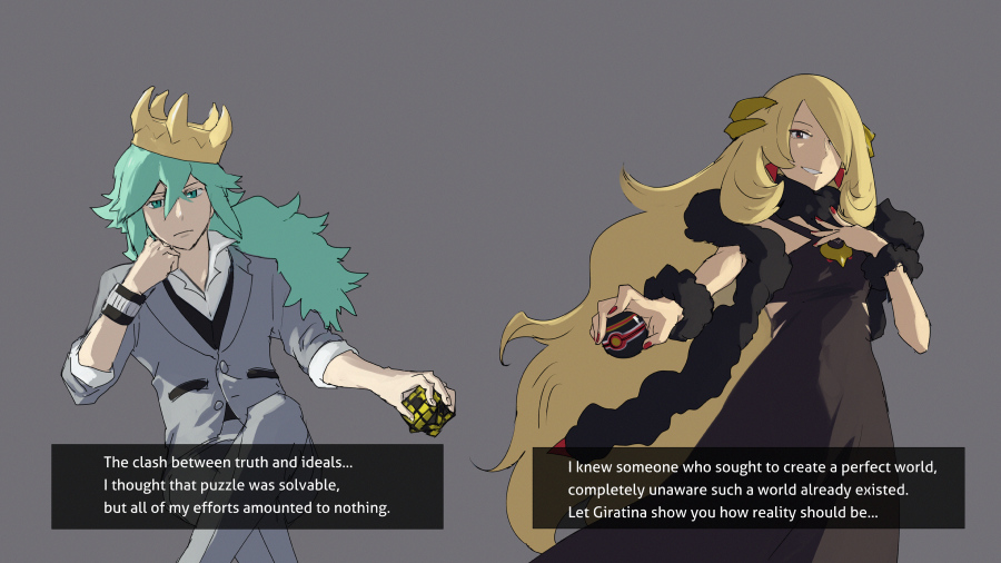 1boy, 1girl, alternate_costume, bangs, black_vest, blonde_hair, buttons, closed_mouth