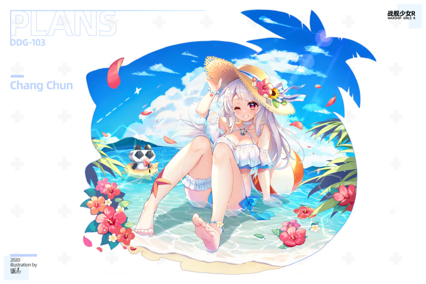 changchun_(warship_girls_r), hasu_(velicia), highres, swimsuit, warship_girls_r