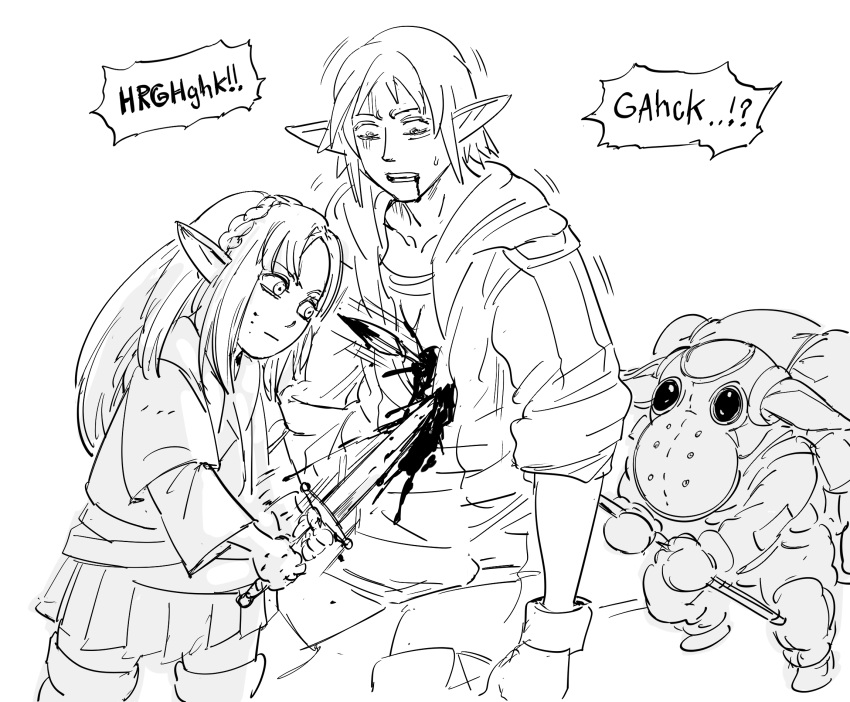 1boy, 1girl, 1other, bb_(baalbuddy), blood, closed_mouth, commentary, death