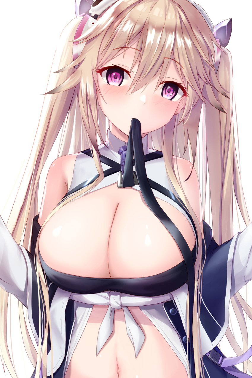 1girl, absurdres, anchorage_(azur_lane), azur_lane, bangs, breasts, clothing_cutout, crossed_bangs