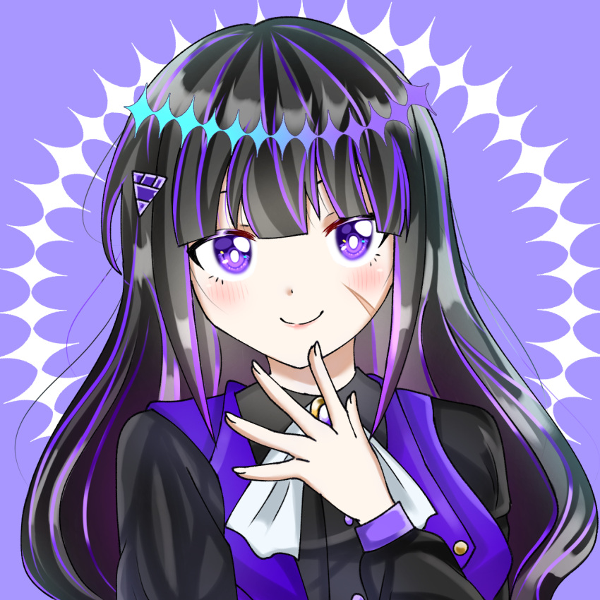 1girl, beyblade, beyblade:_burst, black_hair, gothic, highres, looking_at_viewer, murasakino_hairu