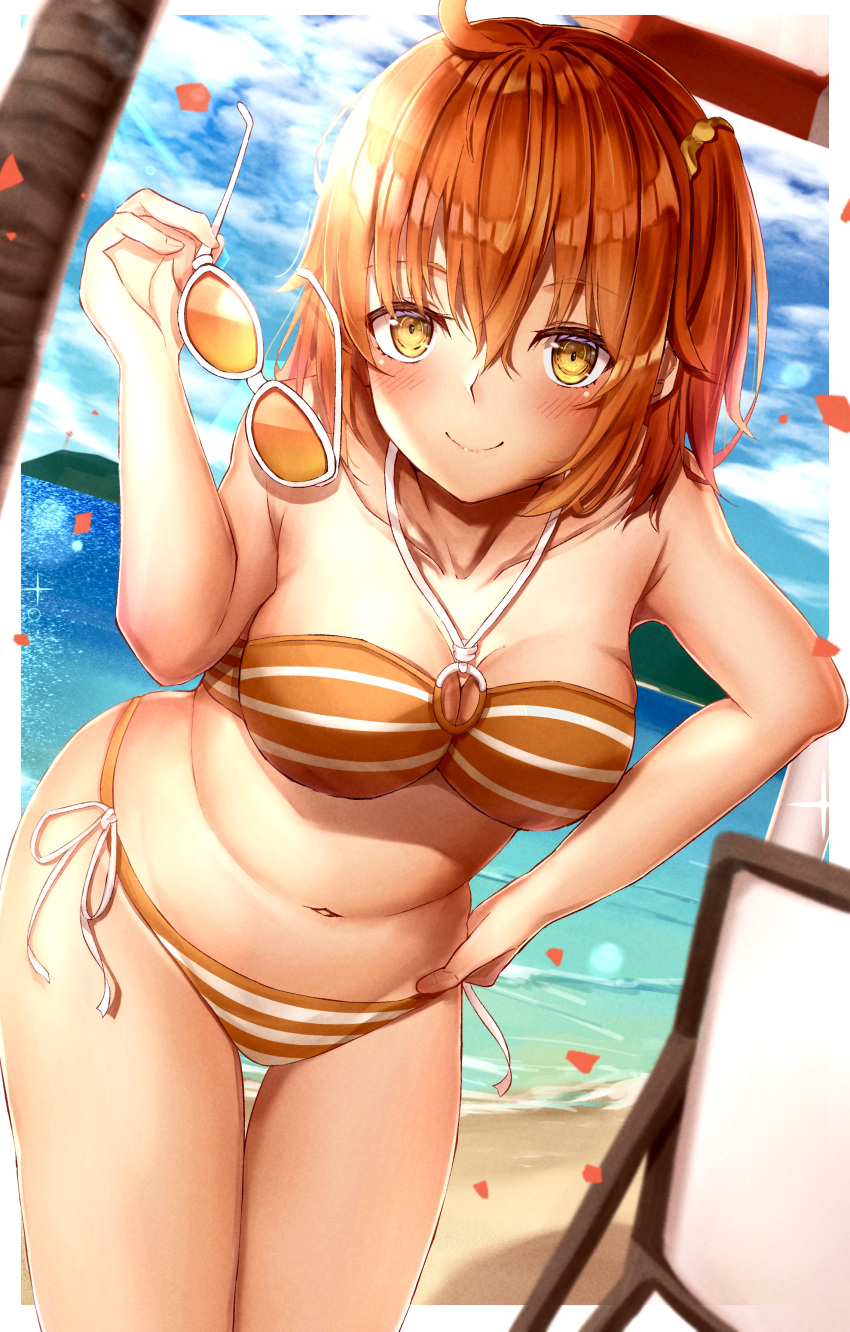 1girl, absurdres, bikini, breasts, brilliant_summer, fate/grand_order, fate_(series), fujimaru_ritsuka_(female)