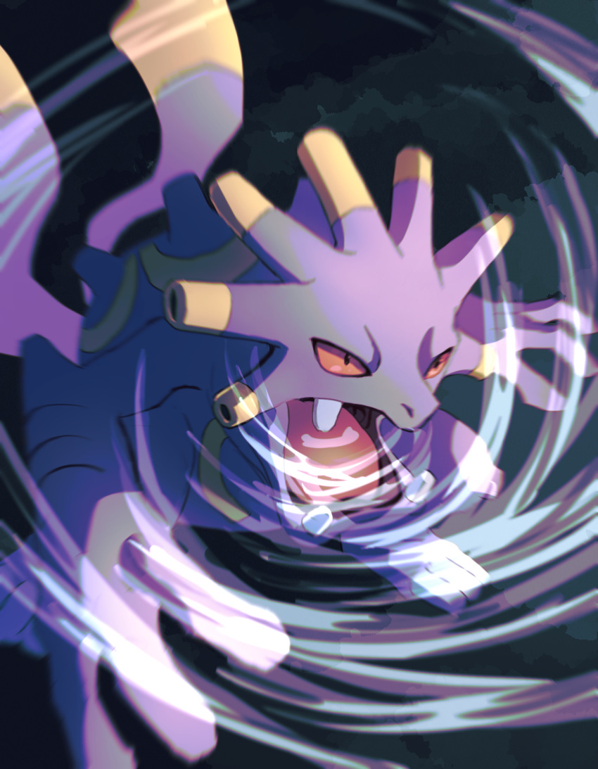 blurry, commentary_request, exploud, fangs, fusenryo, gen_3_pokemon, highres, no_humans