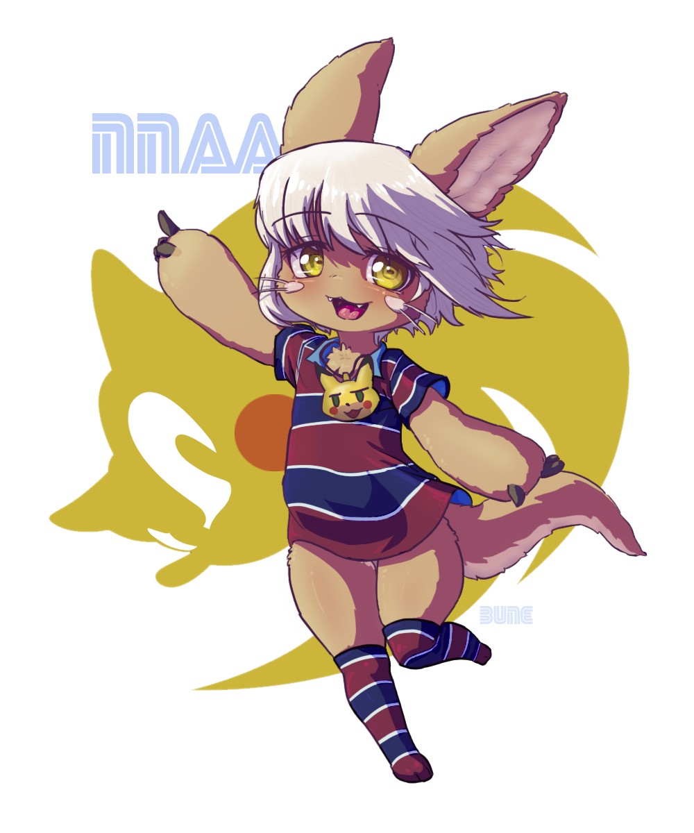 1girl, animal_ears, artist_name, bangs, body_fur, bune_poster, chris-chan, eyebrows_visible_through_hair