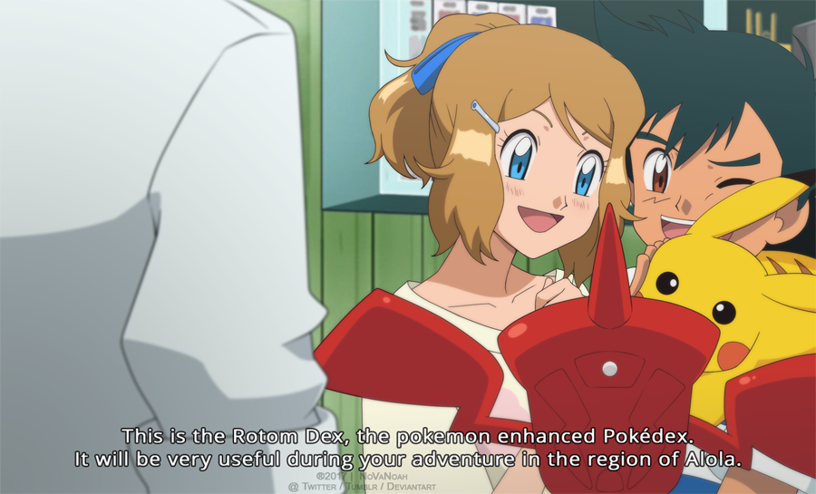 1girl, 2boys, :d, ;d, ash_ketchum, bangs, black_hair, blue_eyes