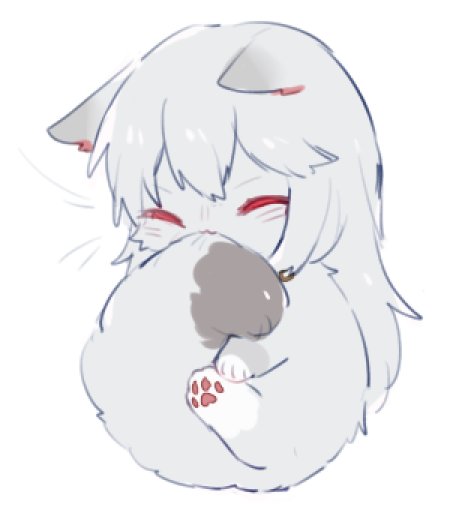 1girl, :3, animal_ears, animalization, arknights, biting, cat, cat_ears