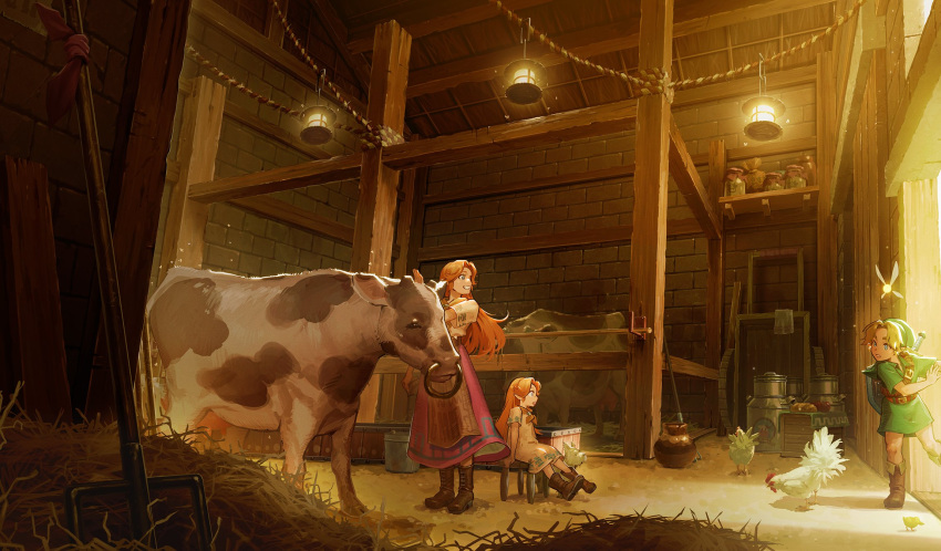 animal, ankle_boots, bangs, belt, bird, blonde_hair, blue_eyes, boots