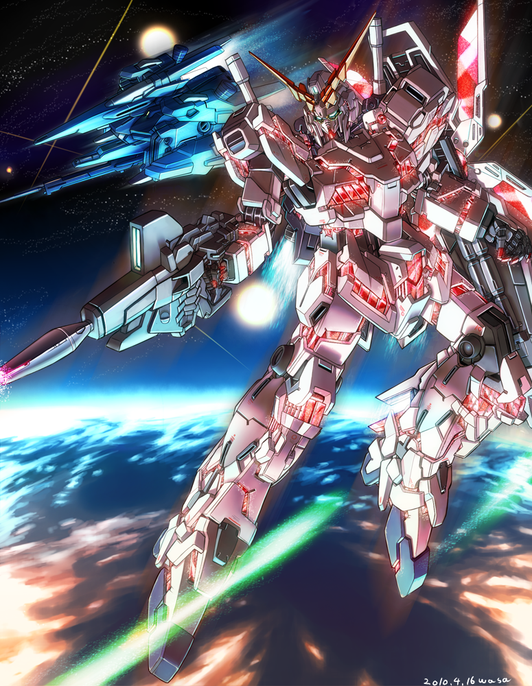 earth, energy_beam, gun, gundam, gundam_unicorn, mecha, nt-d, rezel