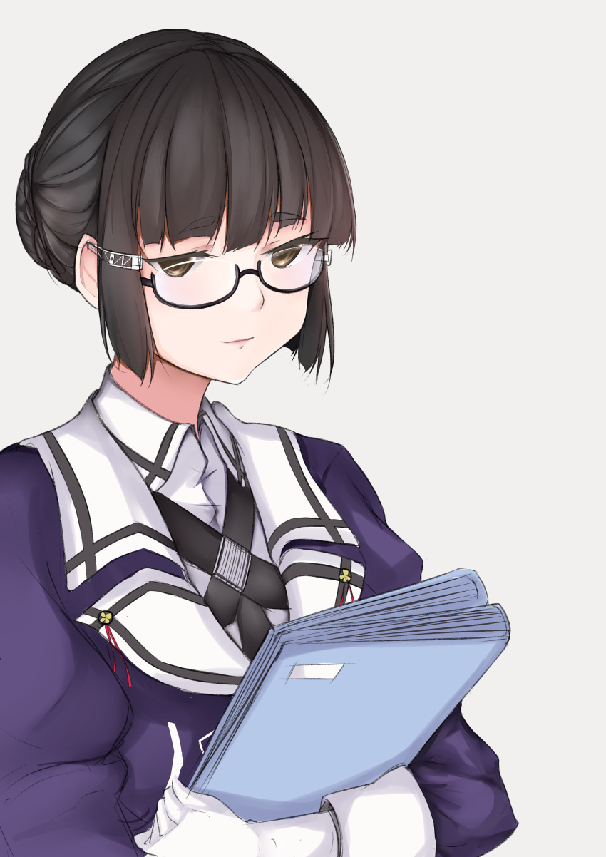 1girl, absurdres, bespectacled, carpet, glasses, highres, jiangyou_dang, kantai_collection
