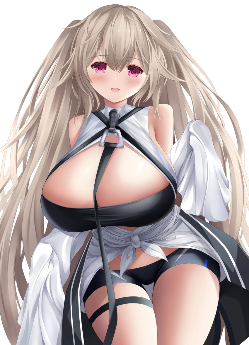 1girl, absurdres, anchorage_(azur_lane), azur_lane, bangs, blue_coat, breasts, coat