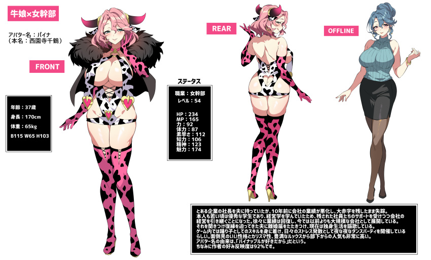 1girl, absurdres, animal_ears, animal_print, bare_shoulders, blue_eyes, blue_hair, blush