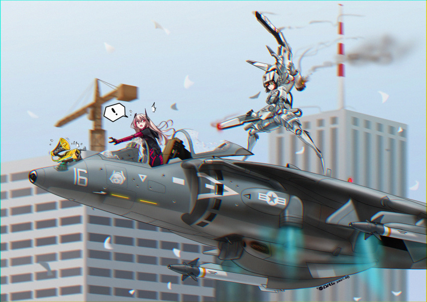 2girls, absurdres, android, banana_(girls_frontline), broken_glass, damaged, expressionless, girls_frontline