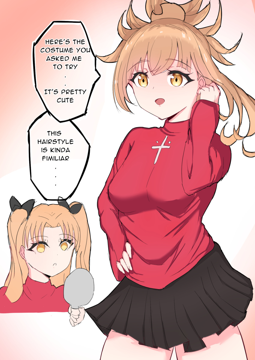 1girl, breasts, brown_hair, ereshkigal_(fate/grand_order), eyebrows_visible_through_hair, fate/grand_order, fate/stay_night, fate_(series)