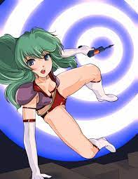 1girl, airport96, bikini, blue_background, blue_eyes, green_hair, gun, holding_gun