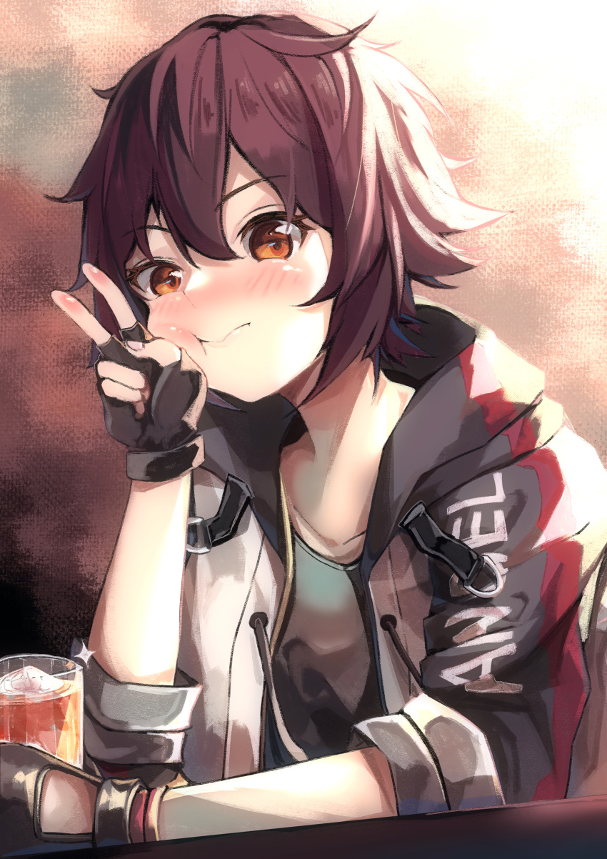 1girl, aa_(16rrr16), absurdres, arknights, bangs, blush, cheek_squash, collarbone