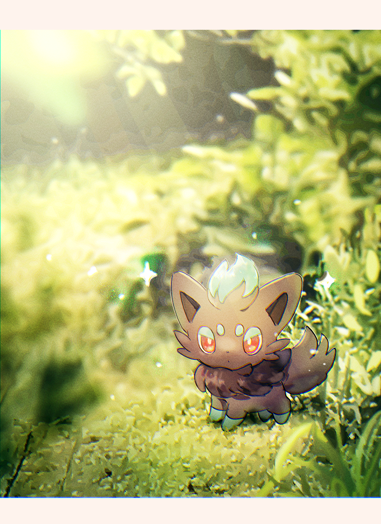 alternate_color, bright_pupils, closed_mouth, commentary_request, day, gen_5_pokemon, grass, letterboxed