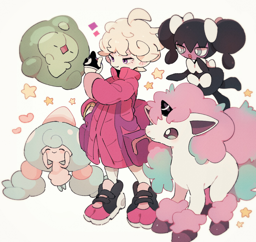 1boy, ^_^, absurdres, bede_(pokemon), blue_eyes, bow, closed_eyes, diamond_(shape)
