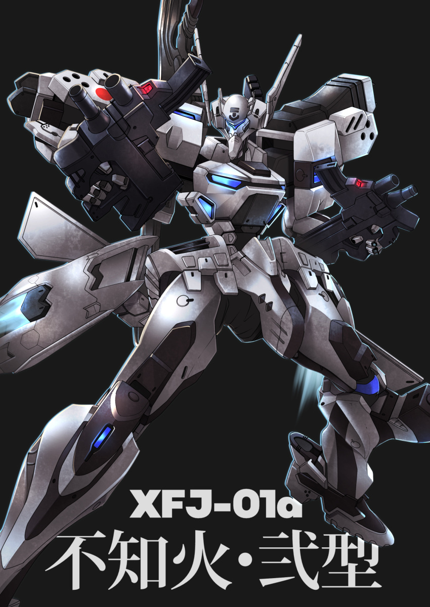 aiyat_@_maotto, black_background, character_name, dual_wielding, glowing, gun, highres, holding