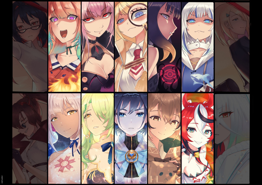 absurdres, animal_ears, ark_ford, bangs, blonde_hair, blue_eyes, bow, bow_earrings
