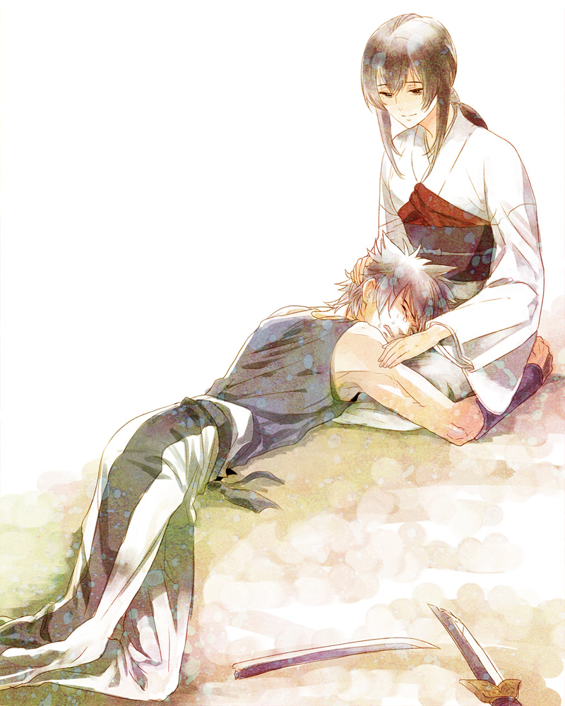 broken_sword, brother_and_sister, rurouni_kenshin, shio_konbu, siblings, smile, sword, tears