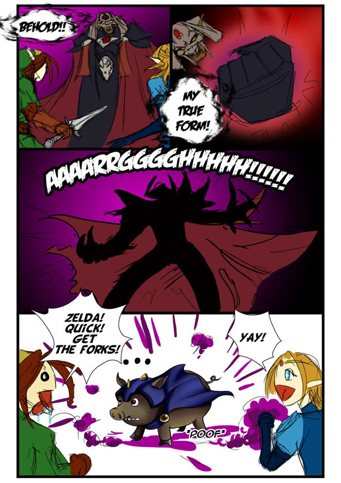 comic, crazyfreak, ganon, ganondorf, link, onichild, pig, princess_zelda, the_legend_of_zelda