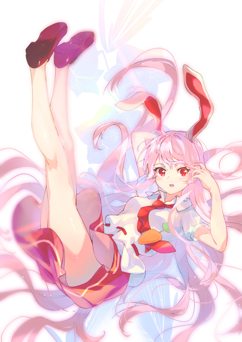 1girl, absurdres, animal_ears, bangs, highres, long_hair, looking_at_viewer, open_mouth